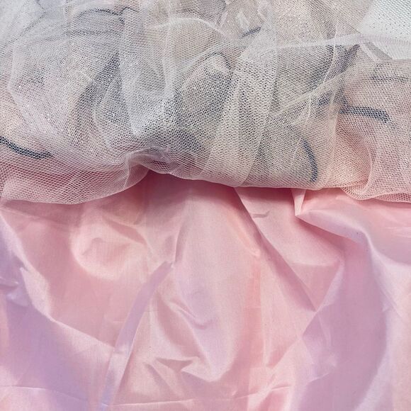 Betsey Johnson Size 2T Girls Party Dress Pink Black Glittery Velvet TULLE - Picture 5 of 6